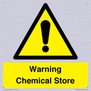 Warning Chemical Store